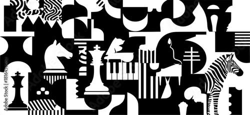 kitchen utensils seamless pattern