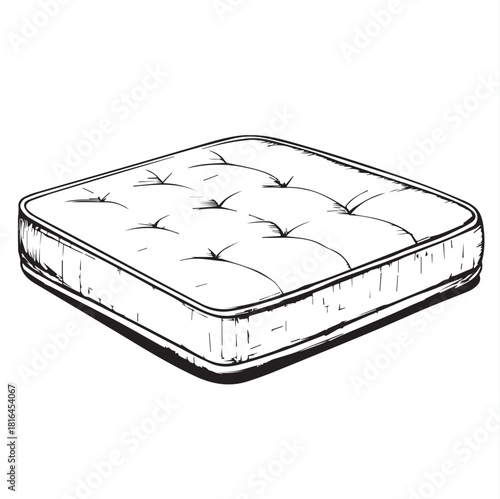 mattress isolated on white