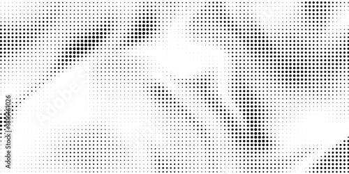Black-white gradient halftone dots background. Pop art in vector illustration for your creative design
