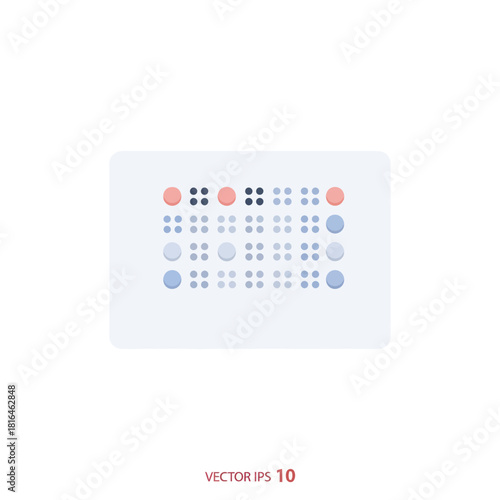 Braille alphabet as a tactile writing system used by people who are visually impaired.