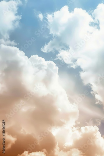Ethereal Clouds Drifting in a Blue Sky Low Angle View Capturing Soft Light and Atmospheric Perspective Nature Scenery
