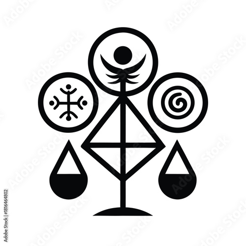 scales of justice vector illustration