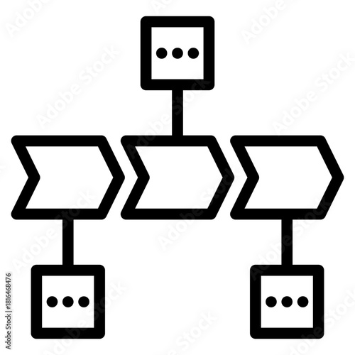 Flow problem  Icon Element For Design Vector Illustration