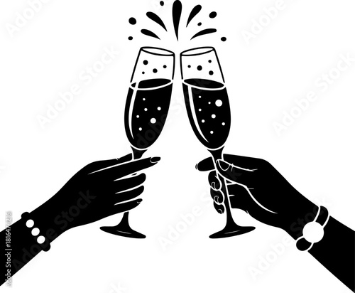 Tap Shoes silhouette vector illustration