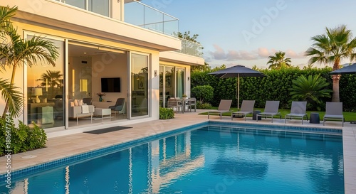 Luxurious Modern Villa with Private Pool and Outdoor Living Space