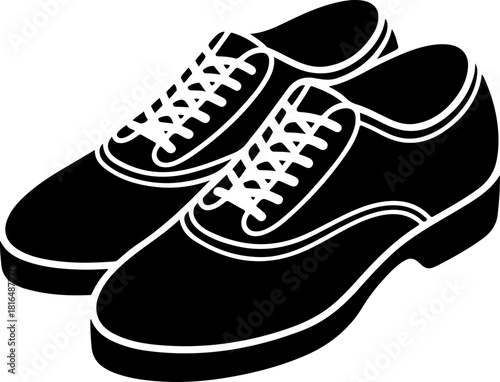 Tap Shoes silhouette vector illustration
