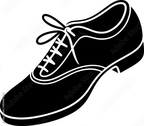 Tap Shoes silhouette vector illustration