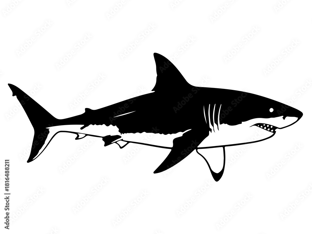Obraz premium shark vector illustration
