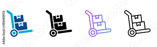 Supplier Icon Multiple Style Vector Illustration
