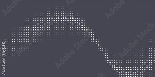 Triangular Halftone Texture Retrowave Vector Geometric Technology Abstract Background. Half Tone Triangles Retro Colored Pattern.