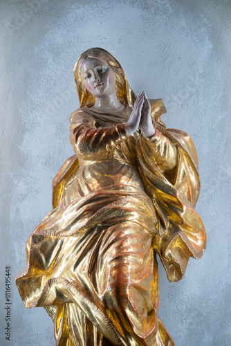 Statue (19th century) of Blessed Virgin Mary.