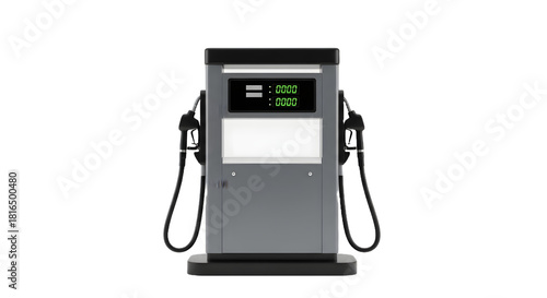 gas pump nozzle isolated on a transparent background