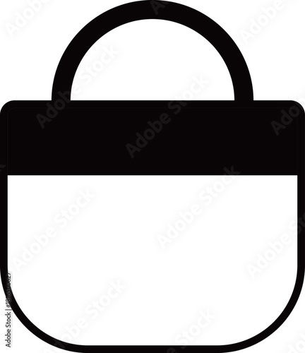 トートバッグのアイコン　モノトーン
