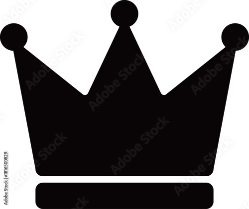 王冠のアイコン　モノトーン