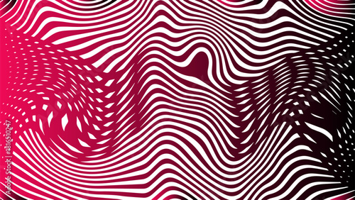 bg Red and Black Liquid Wavy Distorted Abstract Background for Digital Graphic Design