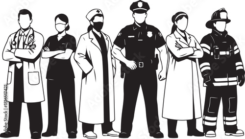 Medical & Healthcare Silhouette Illustration