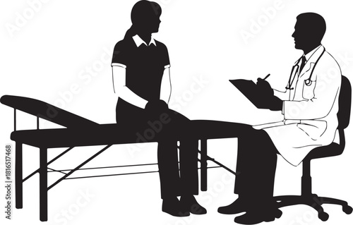 Medical & Healthcare Silhouette Illustration