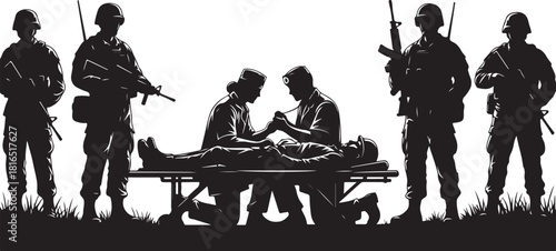 Medical & Healthcare Silhouette Illustration