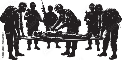 Medical & Healthcare Silhouette Illustration