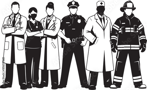 Medical & Healthcare Silhouette Illustration