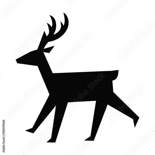 Christmas Reindeer Solid Icon
