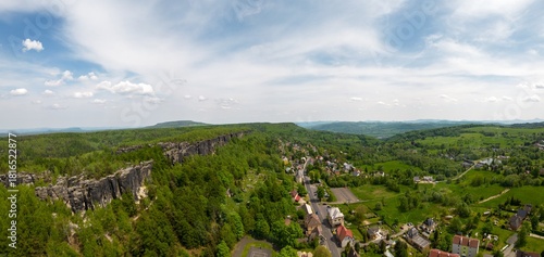 Tisá, Czechia town countryside natural cliffs mountain
