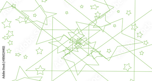 Line star shape background design