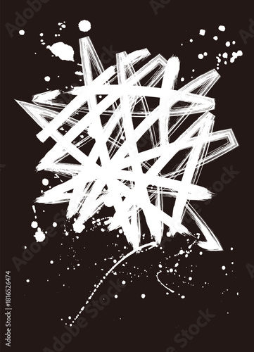 落書きのペイント。汚れたテクスチャー。グランジ、スプレーの素材。