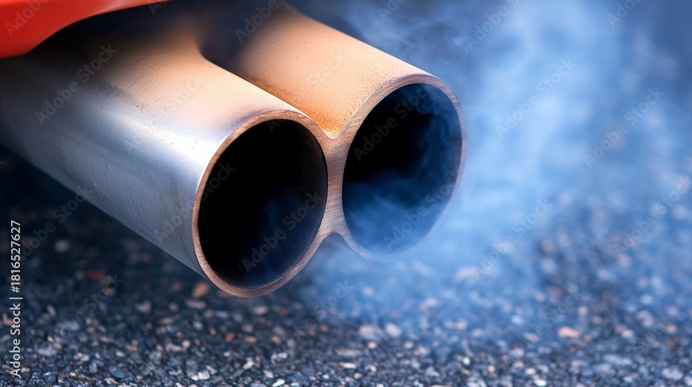 Fototapeta premium The Impact of Vehicle Emissions on Air Quality and Climate Health Understanding the Risks Involved