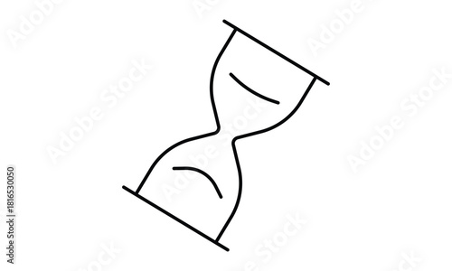 Sand watch vector icon isolated on transparent background. EPS 10