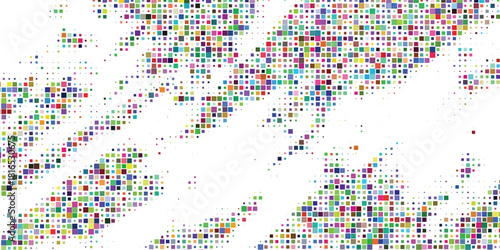 Elegant Creative Italy, shape of the country built of colored cells. vector art