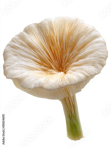 Macro view of mushroom gills