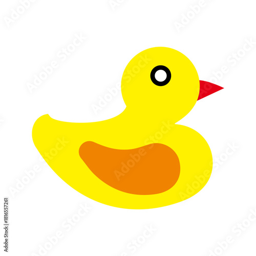 duck toy icon vector illustration
