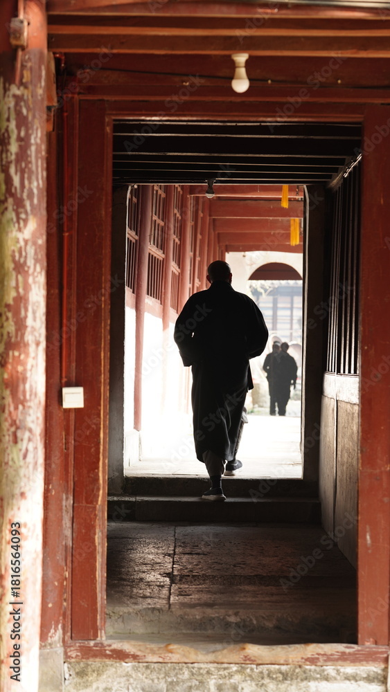 Fototapeta premium The classical architectures view located in the old temple of the China
