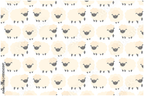 羊のパターン壁紙