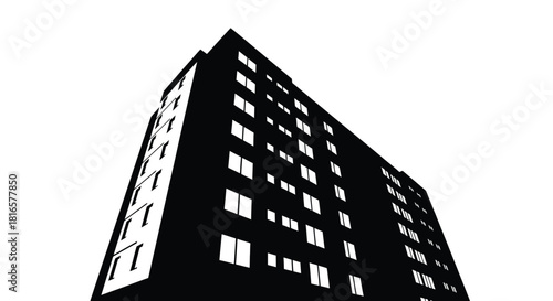 Building perspective illustration