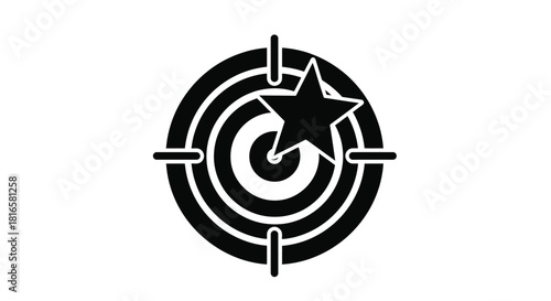 Target with star icon