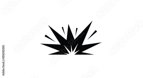 Explosion burst graphic symbol