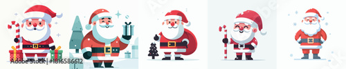 Cute Santa Claus Character Vector Illustration
