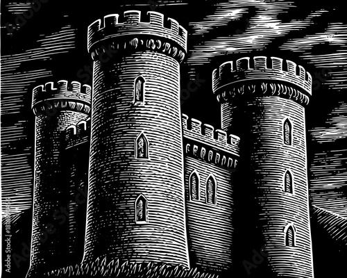 Castle Fortress Wall Silhouette