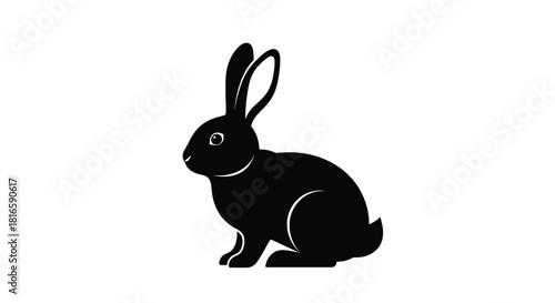 Rabbit silhouette illustration