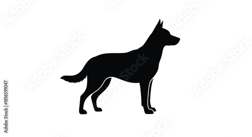 Dog silhouette icon