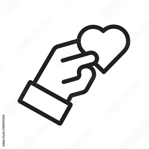 Impactful Charity icon collection for donation platforms, nonprofit services, community support and humanitarian projects