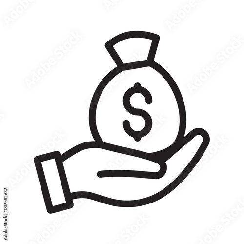 Powerful Financial Aid icon collection for scholarship programs, funding assistance, grant applications, and money support tools