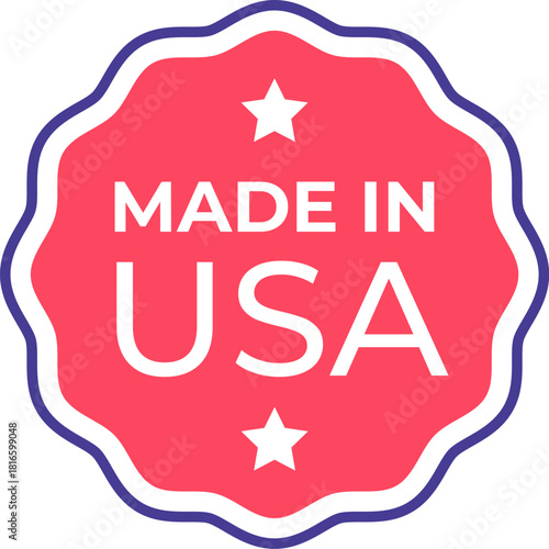 Made in USA quality product origin badge
