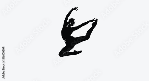 Dancer in dynamic pose