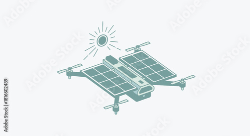 Solar drone harnessing sun's energy for flight