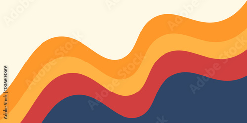 abstract colorful wave shapes banner background panoramic, purple, sparse, bent, modern art good illustrations simple nice vintage old concept