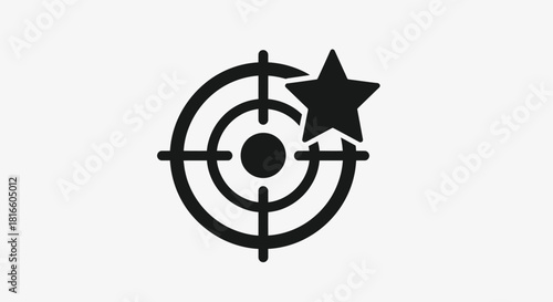 Target with star icon