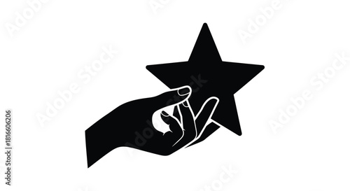 Star held by hand